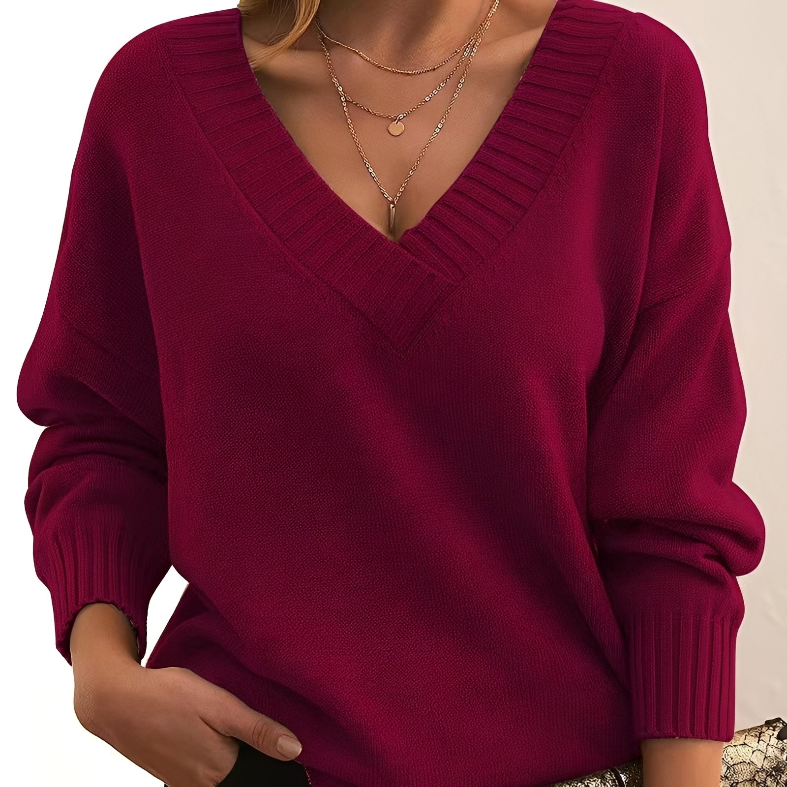 Mollie - Suéter ligero y holgado para mujeres