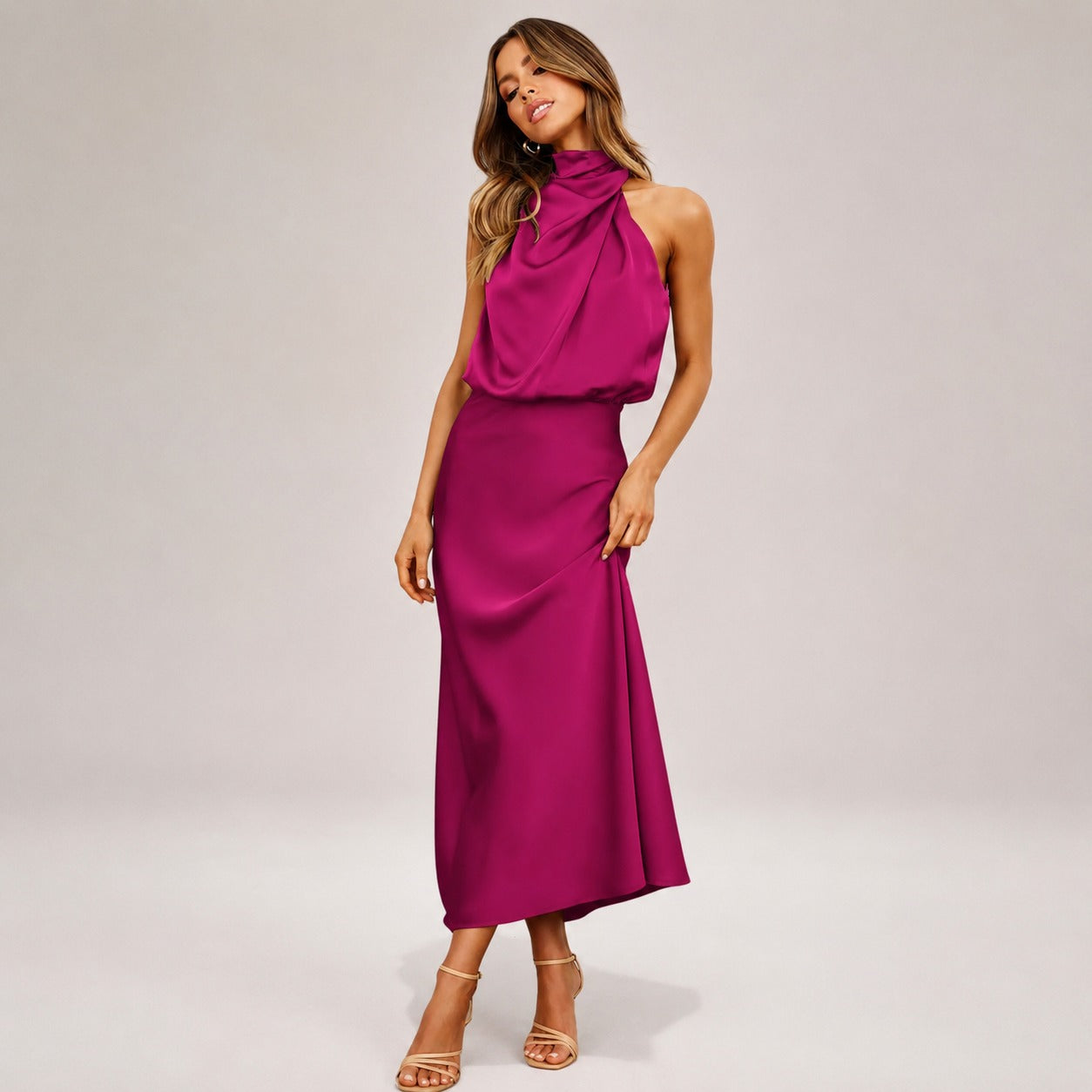 Lillie - Vestido Elegante con Escote Halter