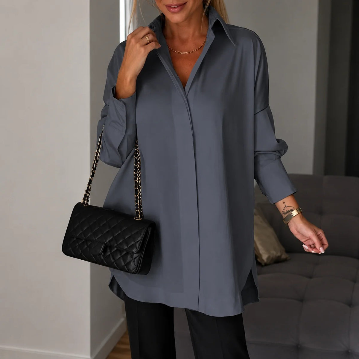 Lauren - Camisa Elegante de Manga Larga