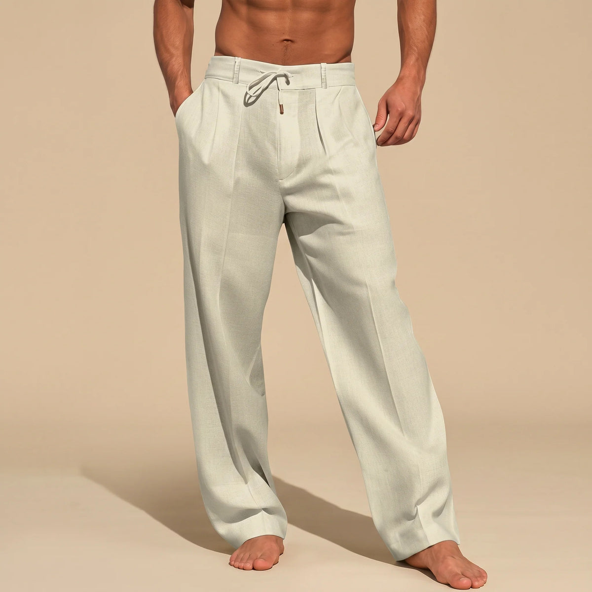 Alfie - Pantalones Cómodos de Pierna Recta