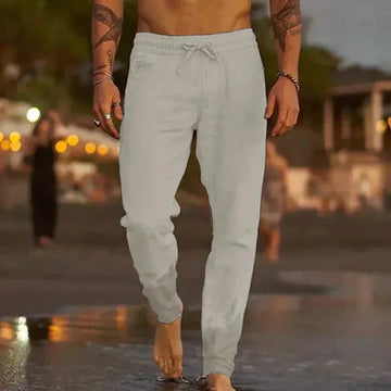 Majd - Pantalones ligeros de lino para hombres