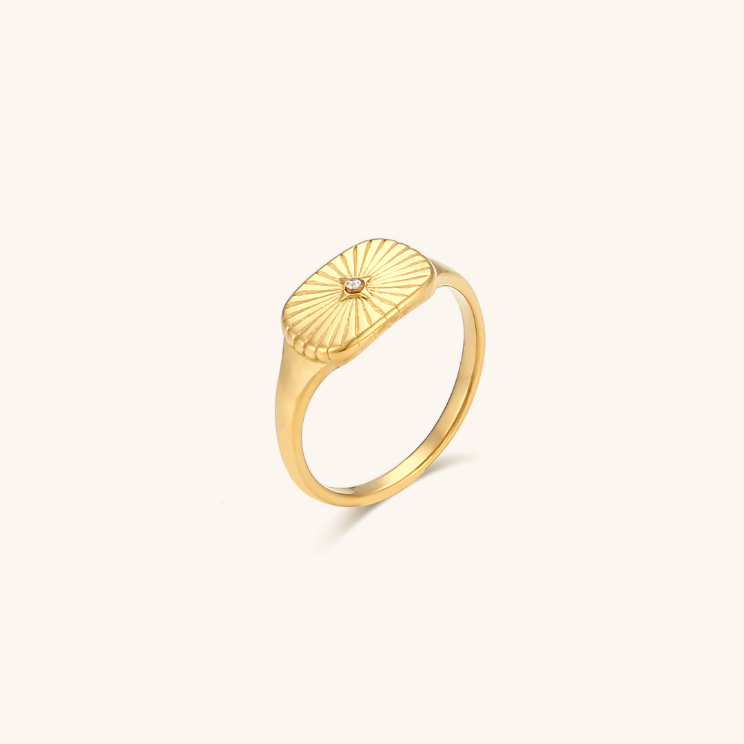 Aglaia - Anillo de sol dorado