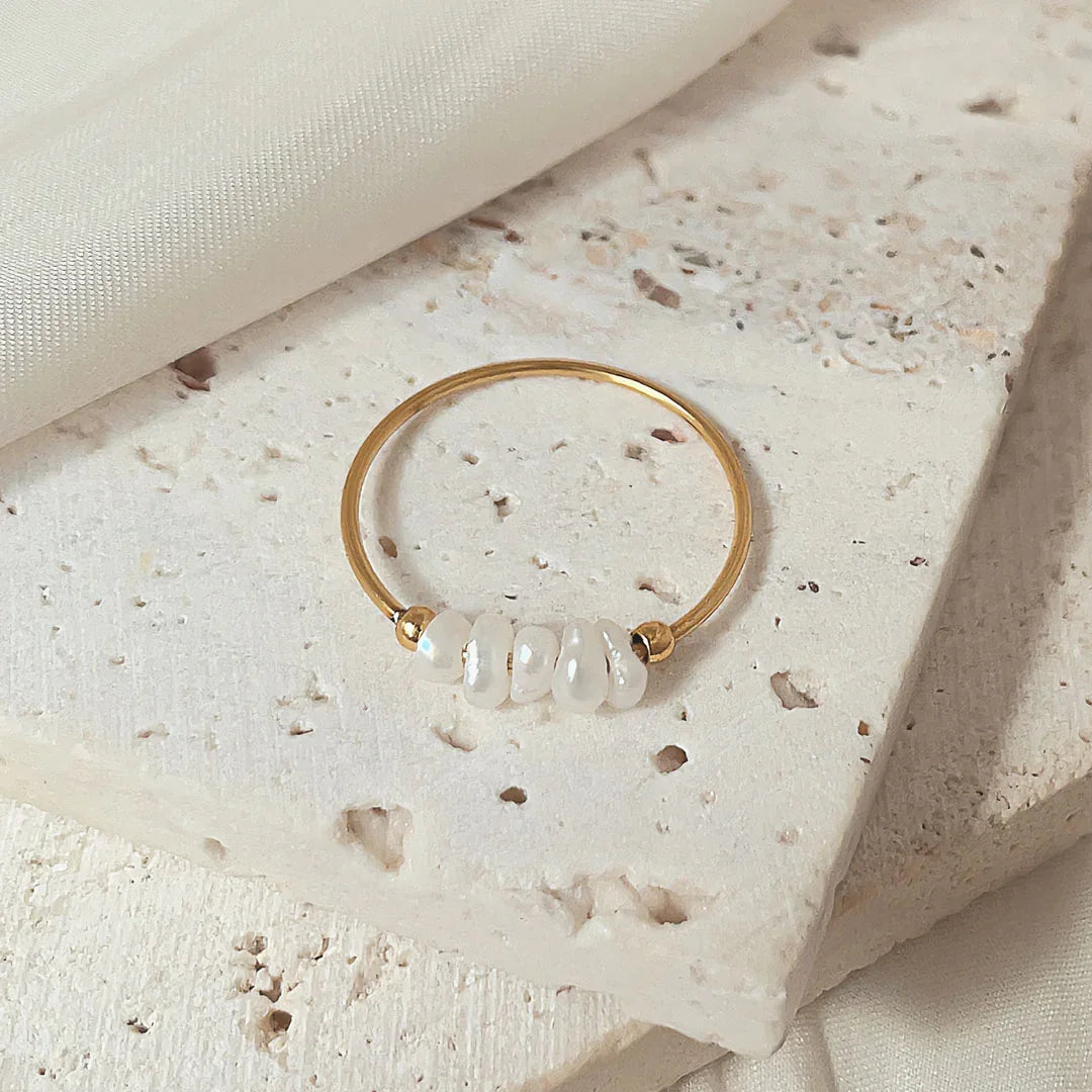 Miori – Anillo de Perla Natural en Oro