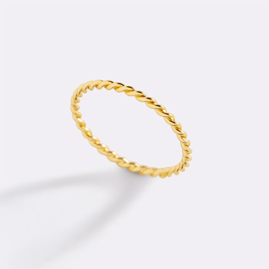 Manon – Anillo trenzado apilable