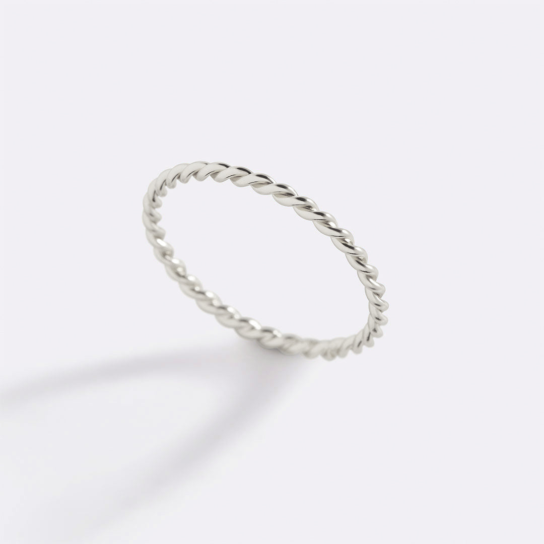 Manon – Anillo trenzado apilable