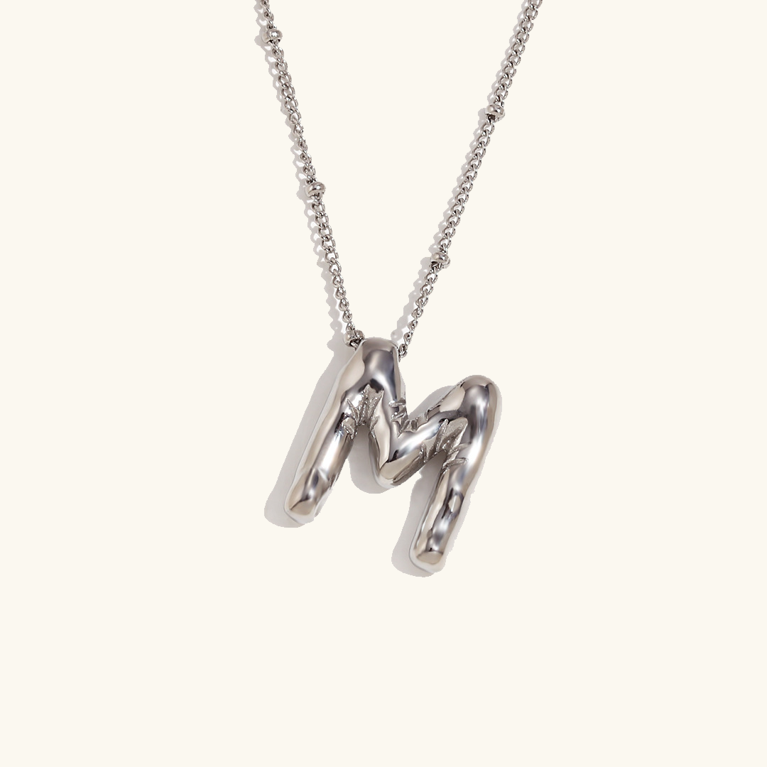 Collar inicial de oro Balloon