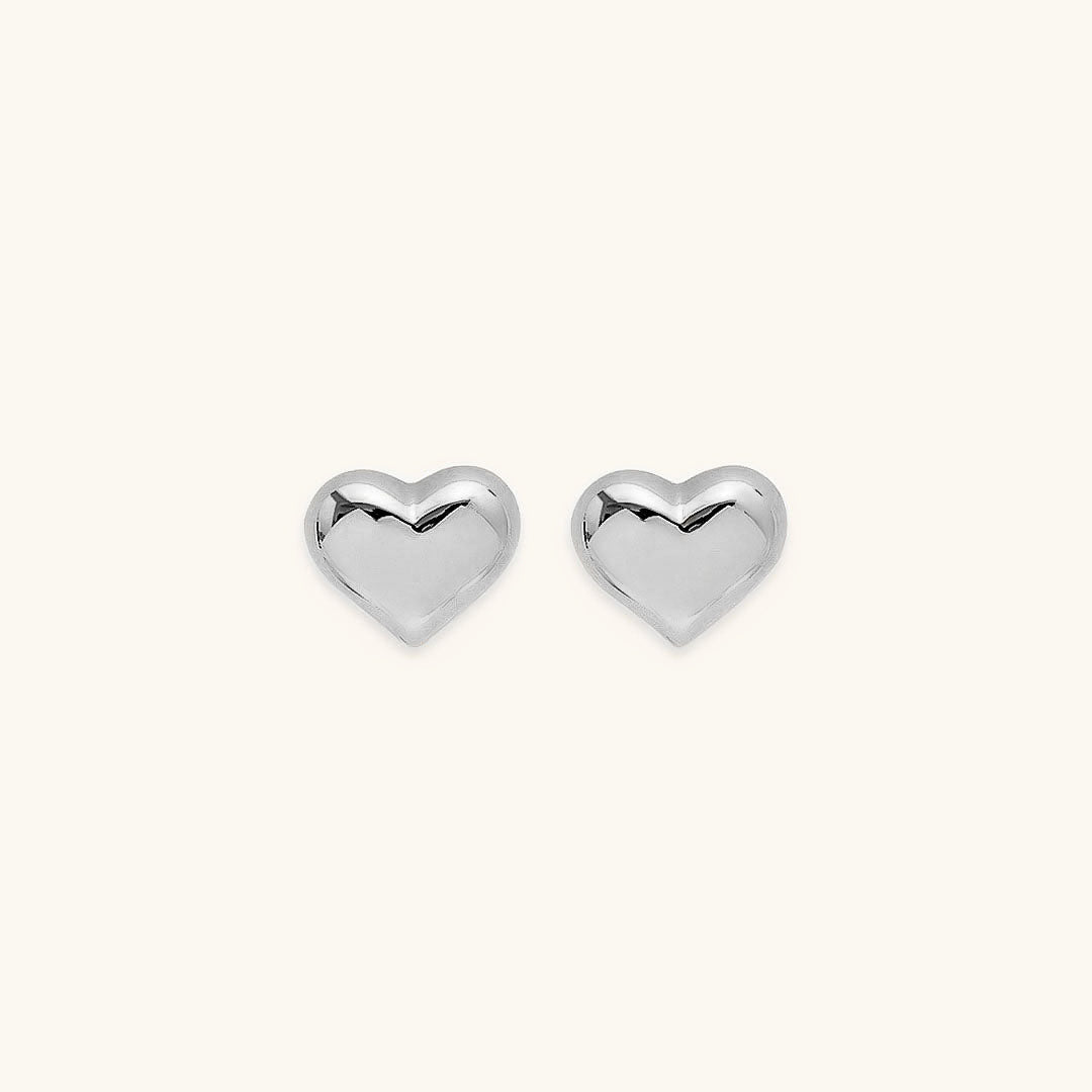 Mila – Pendientes de corazón en oro