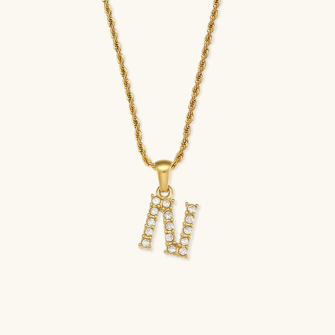 Maeve - Collar de diamantes con iniciales