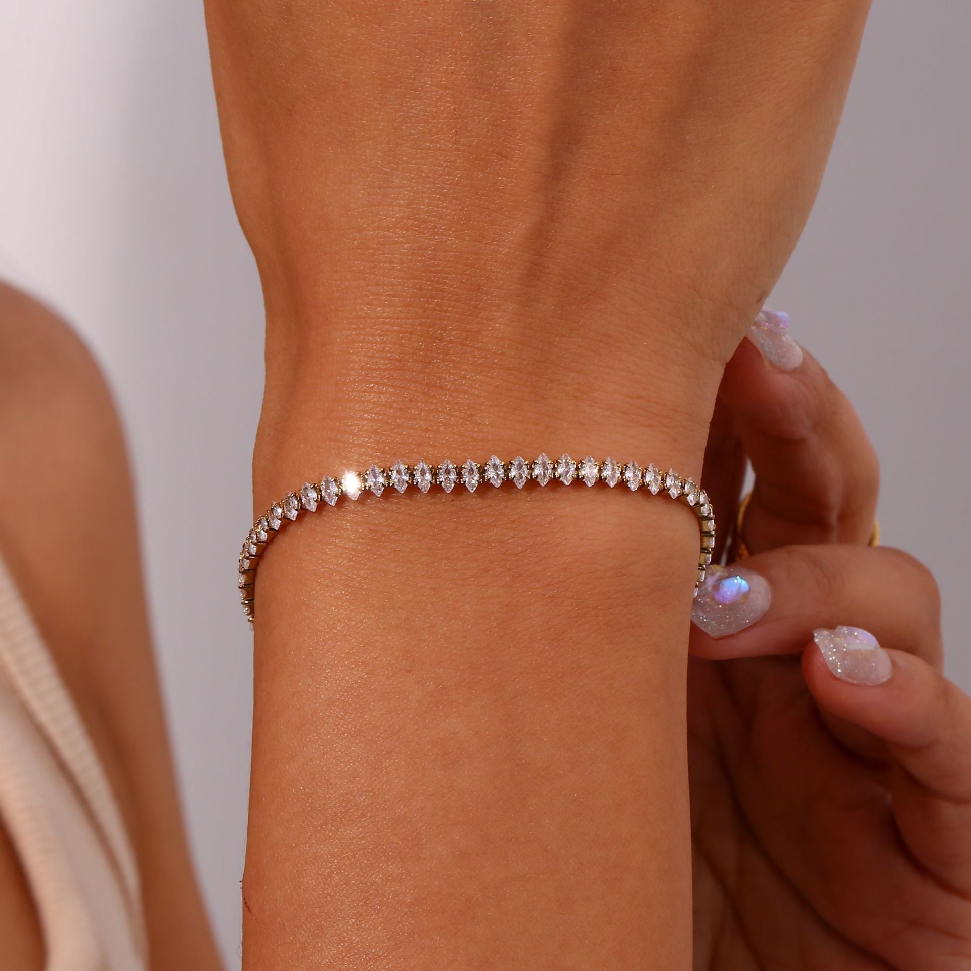 Georgina - Pulsera de tenis de diamantes