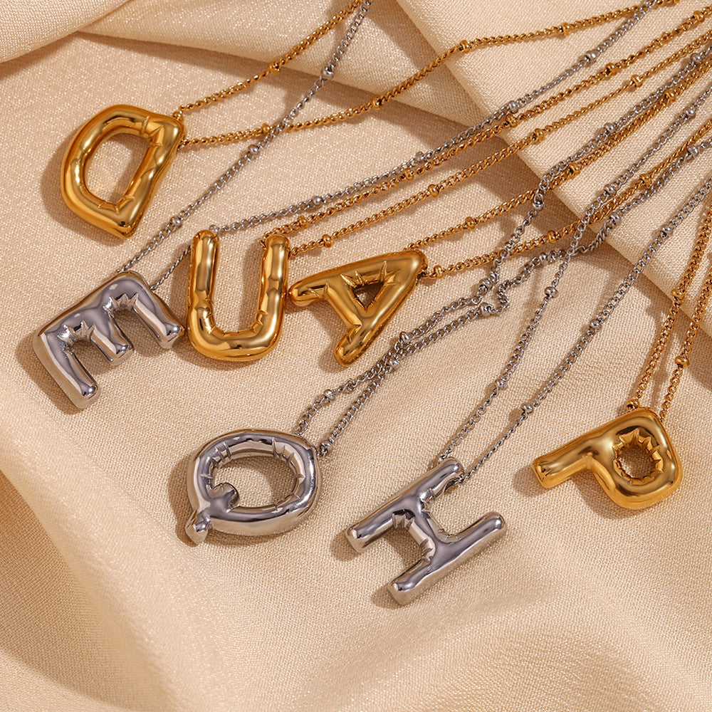 Collar inicial de oro Balloon