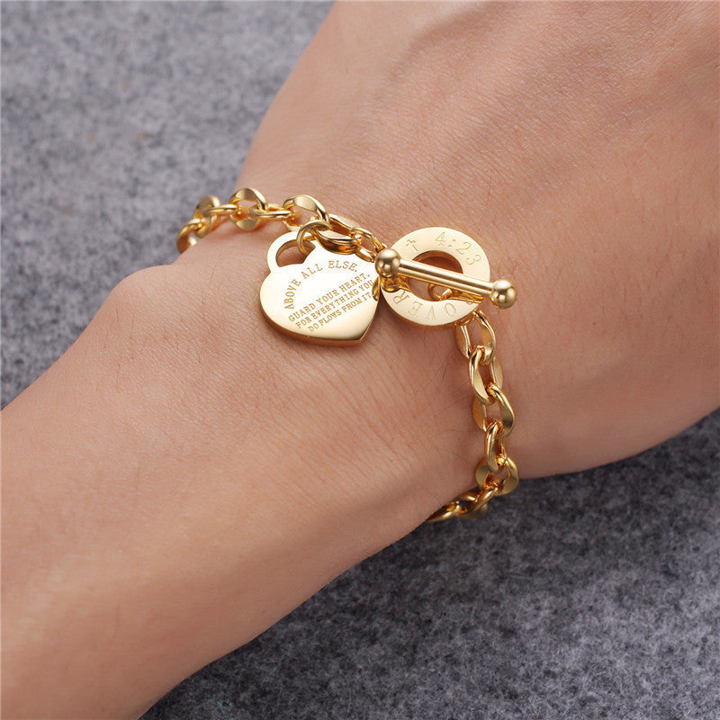 Alessia – Pulsera de mujer tendencia de acero titanio