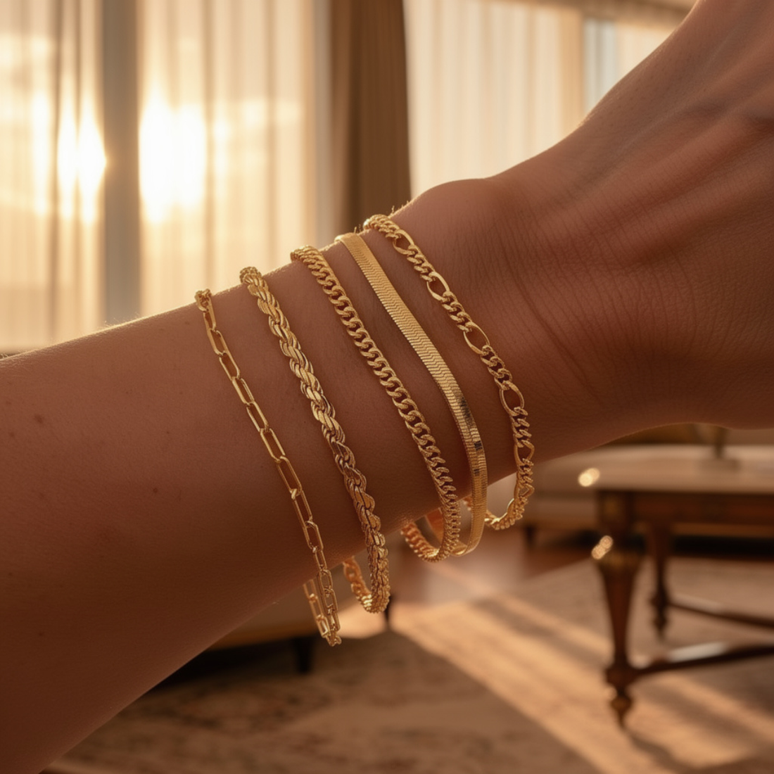 Elara – Set de pulseras de estilo minimalista para mujeres