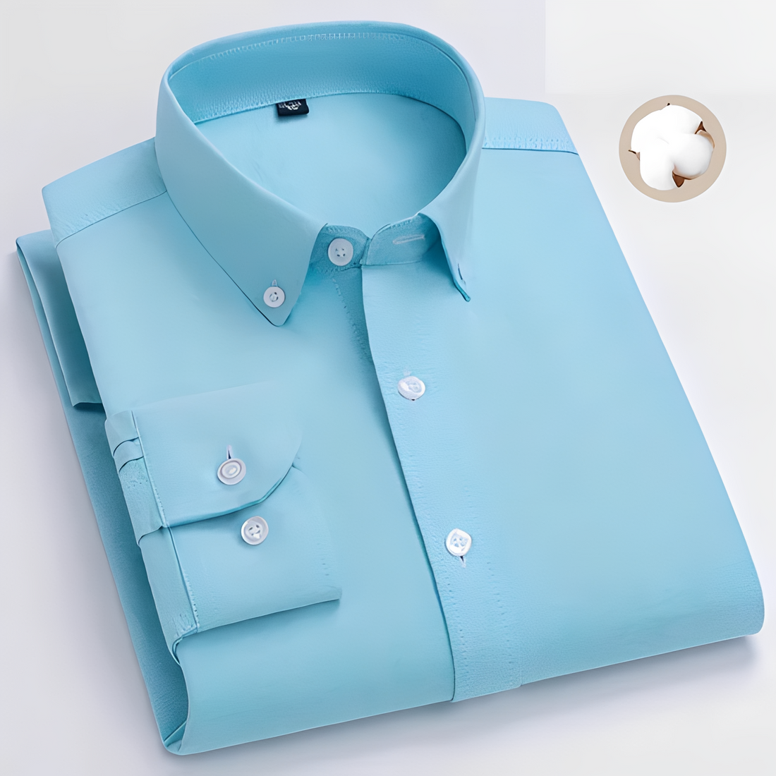 Jezriel - Camisa a cuadros de moda de manga larga para hombre