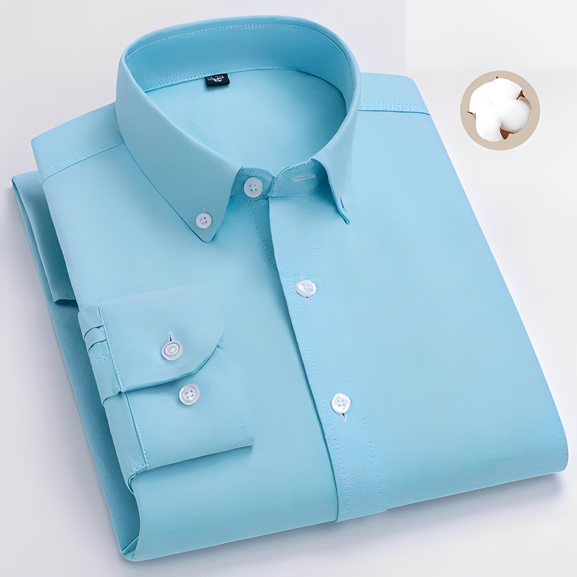Jezriel - Camisa a cuadros de moda de manga larga para hombre
