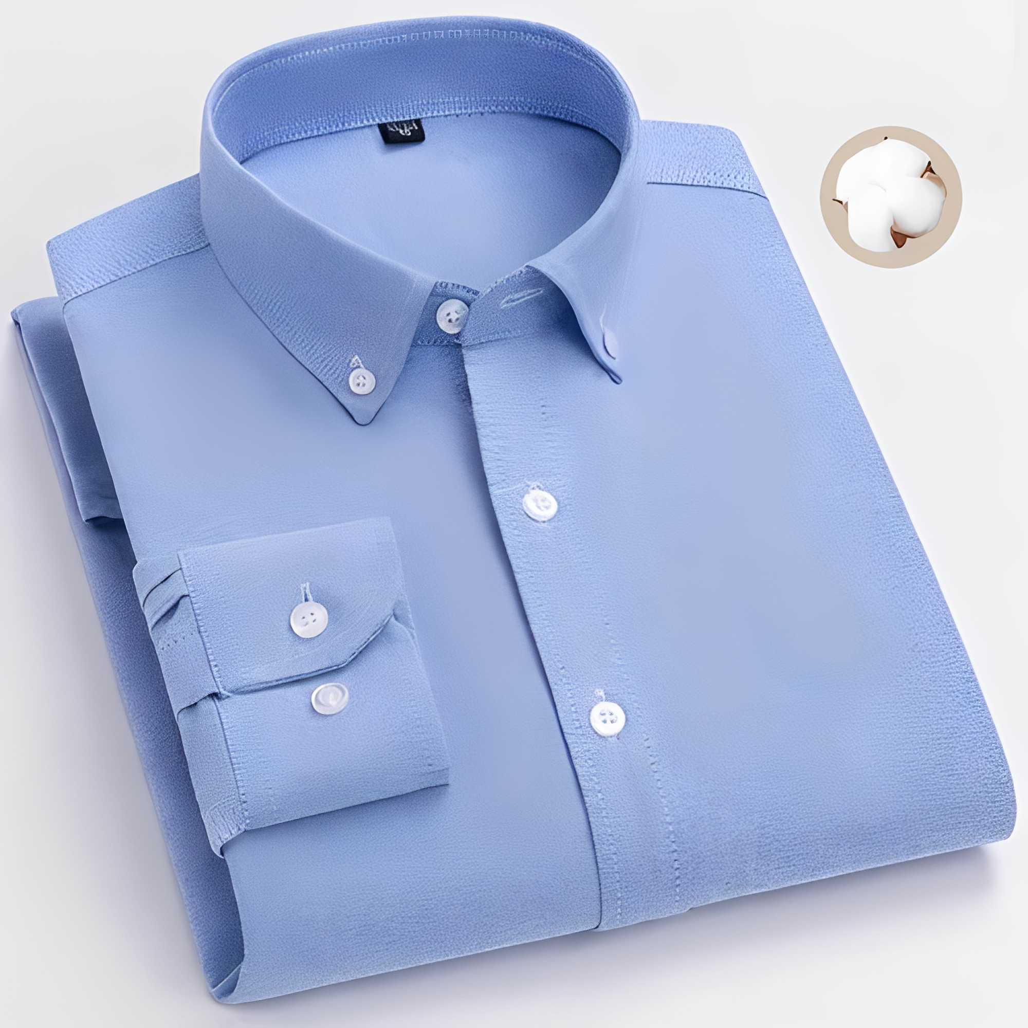 Jezriel - Camisa a cuadros de moda de manga larga para hombre