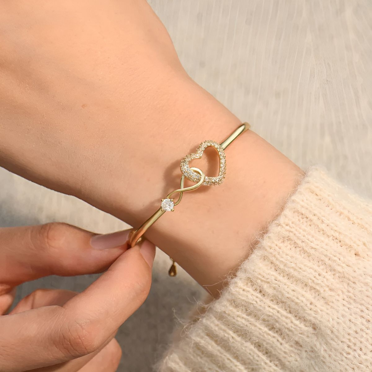 Ayumi – Pulsera madre e hija infinito dorada