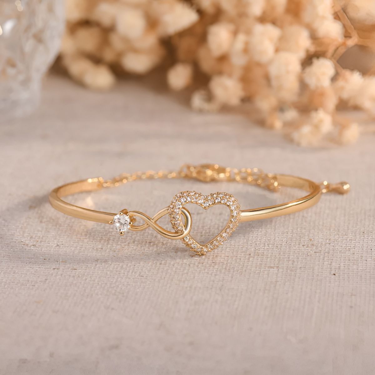 Ayumi – Pulsera madre e hija infinito dorada