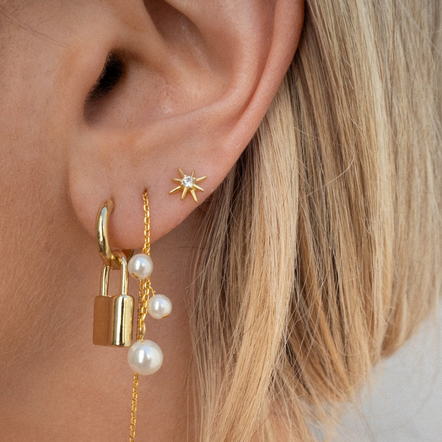 Risa - Pendientes de Cristal Starburst