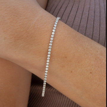 Pulsera de tenis mini con detalles brillantes