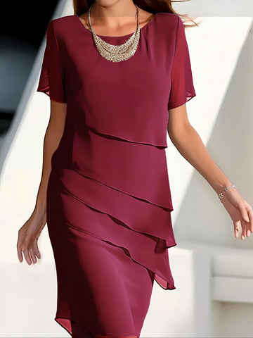Emmeline - Elegante Vestido de Chiffón Plisado