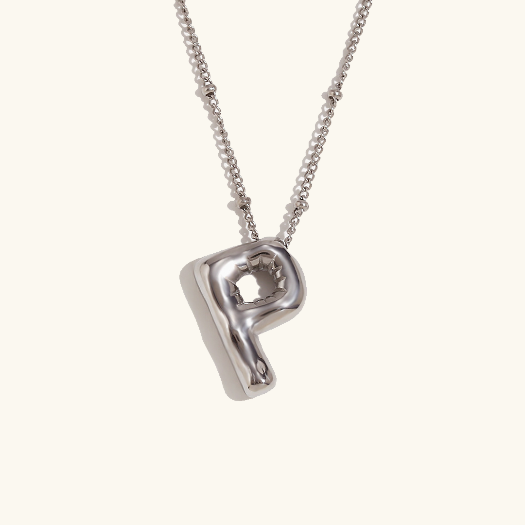 Collar inicial de oro Balloon