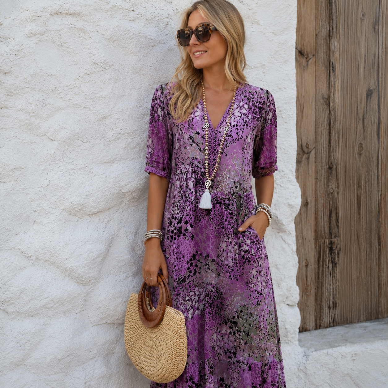 Caramina - Elegante vestido midi para mujer