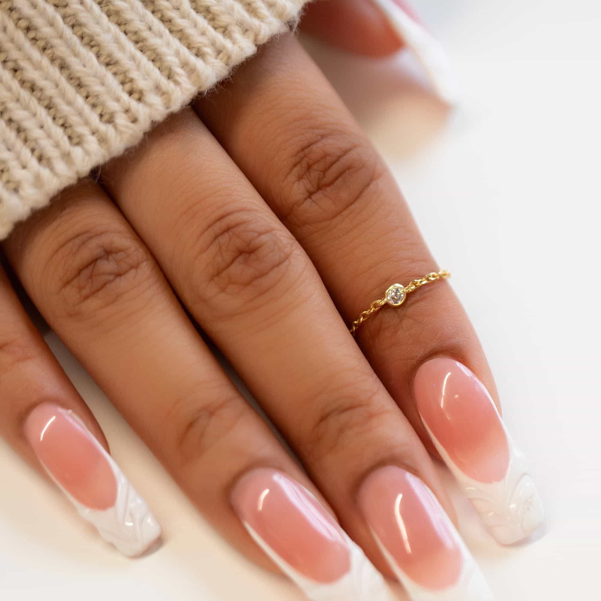 Emily - Anillo de Cadena Solitaire