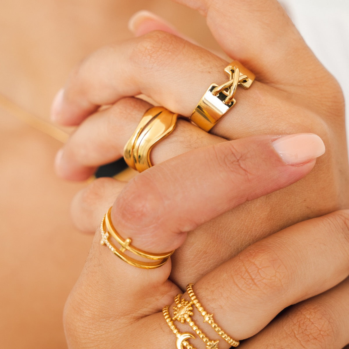 Charlie – Anillo escultórico ajustable
