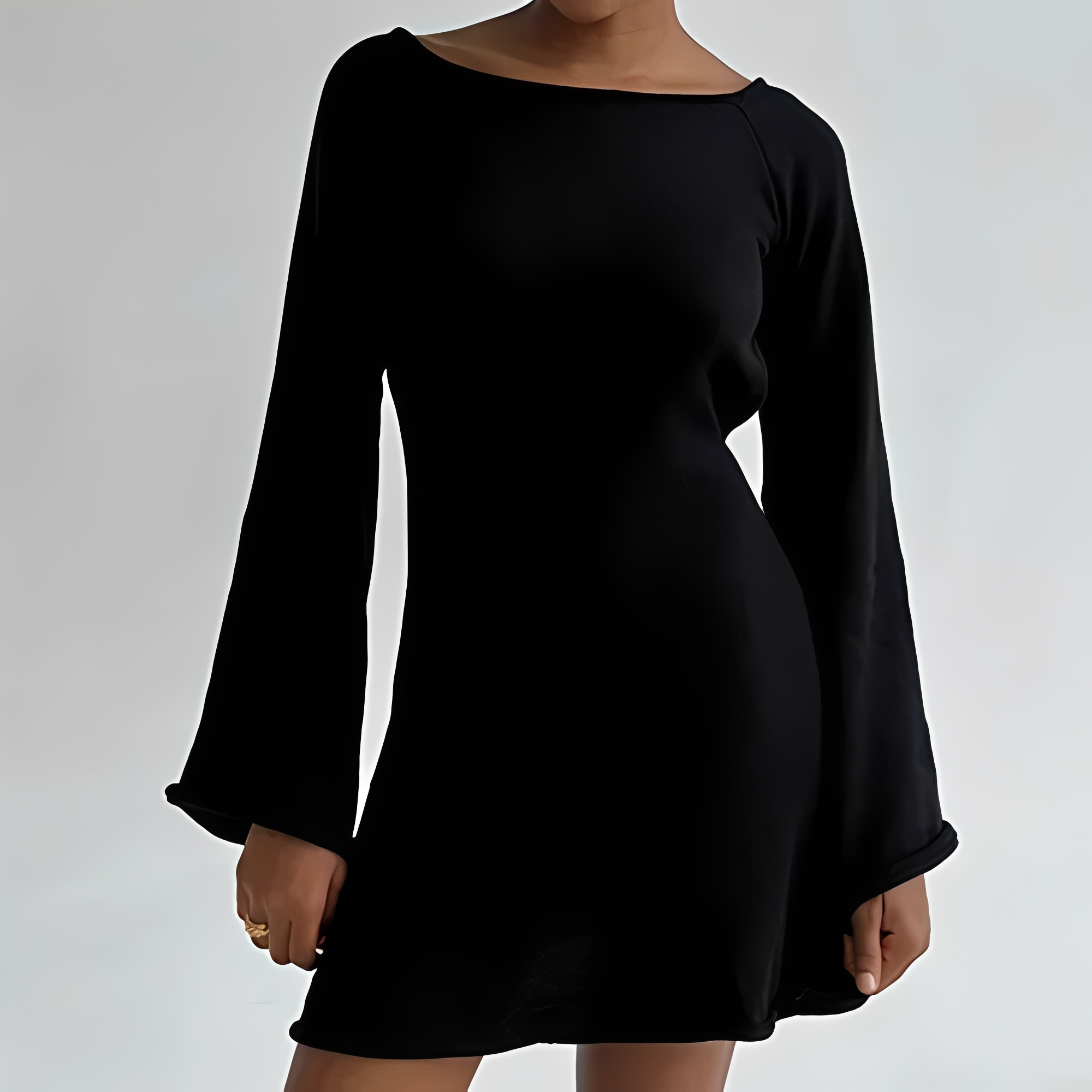 Aryana - Vestido elegante de verano con mangas largas para mujer