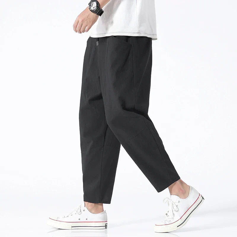 Daveric - Pantalones cortos sueltos Kyoto para hombres
