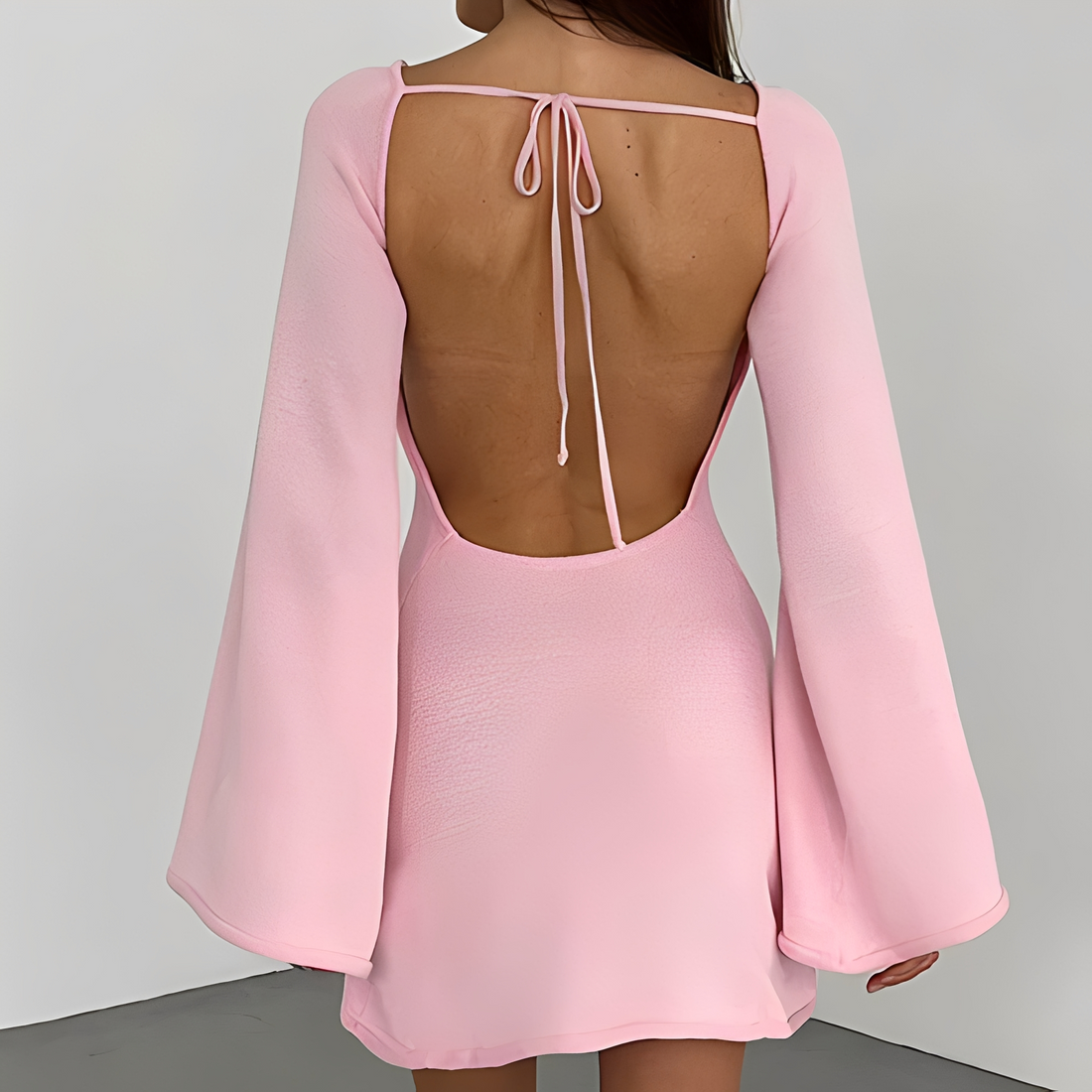 Aryana - Vestido elegante de verano con mangas largas para mujer