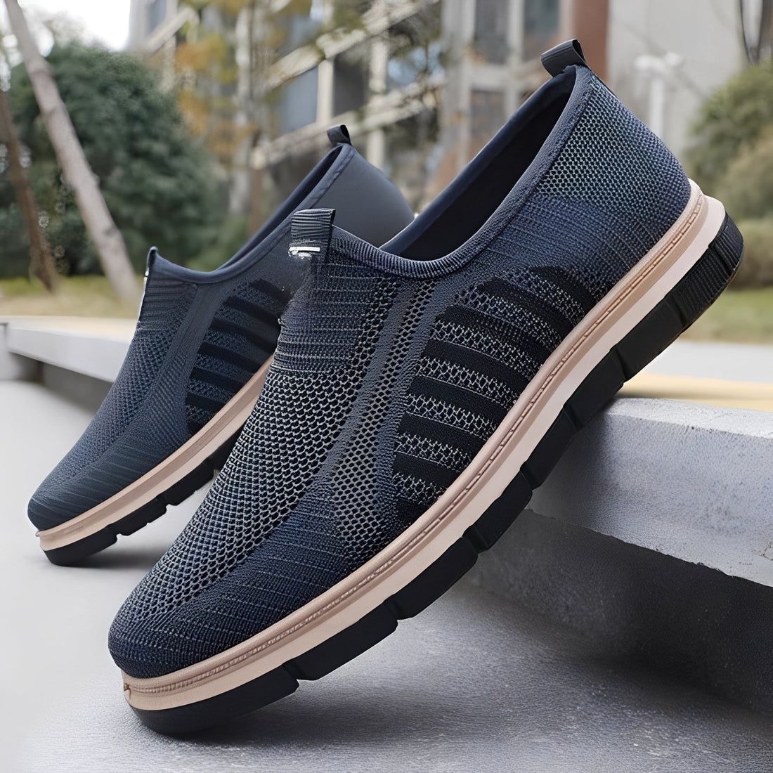 Henrick - Zapatillas slip-on de moda para hombre