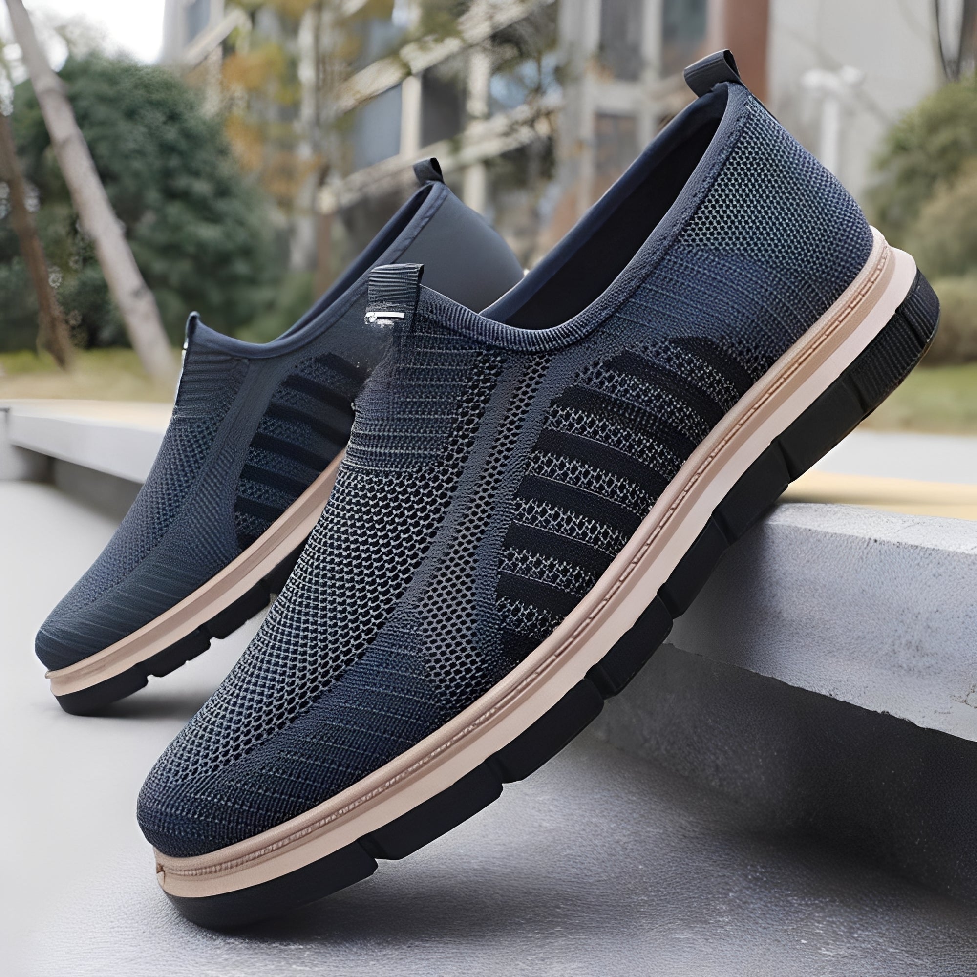 Henrick - Zapatillas slip-on de moda para hombre
