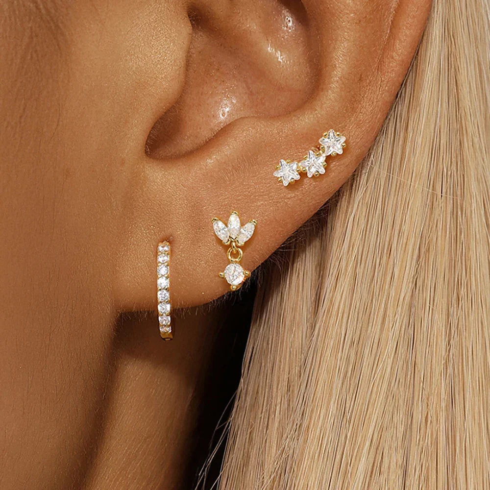 Nova – Conjunto de pendientes de diamantes