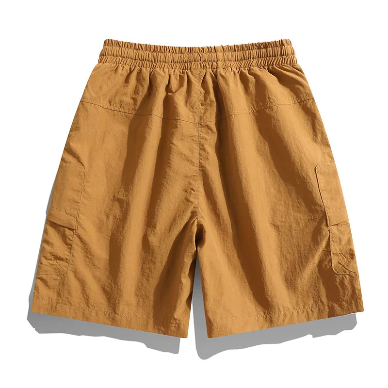 Elias - Pantalones cortos tipo cargo para hombre con bolsillos