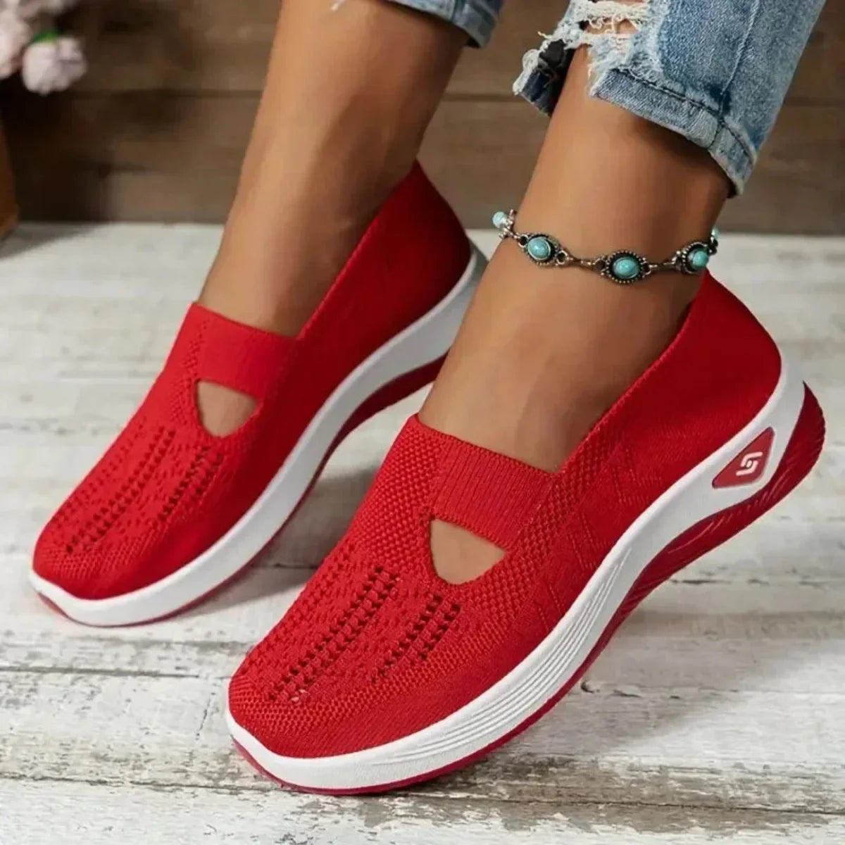 Madelline - Zapatillas para mujer con cuña