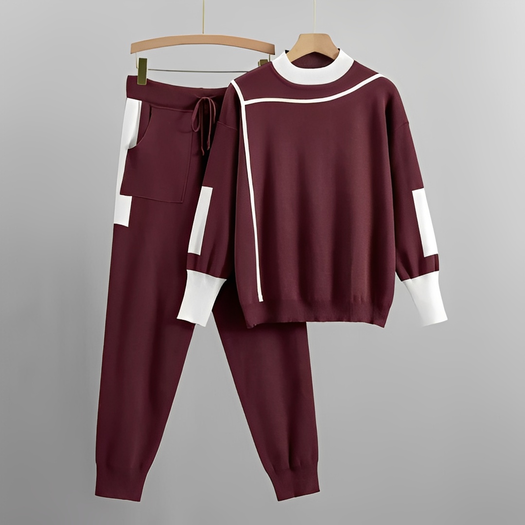 Maebelle - Conjunto de dos piezas de moda para mujer