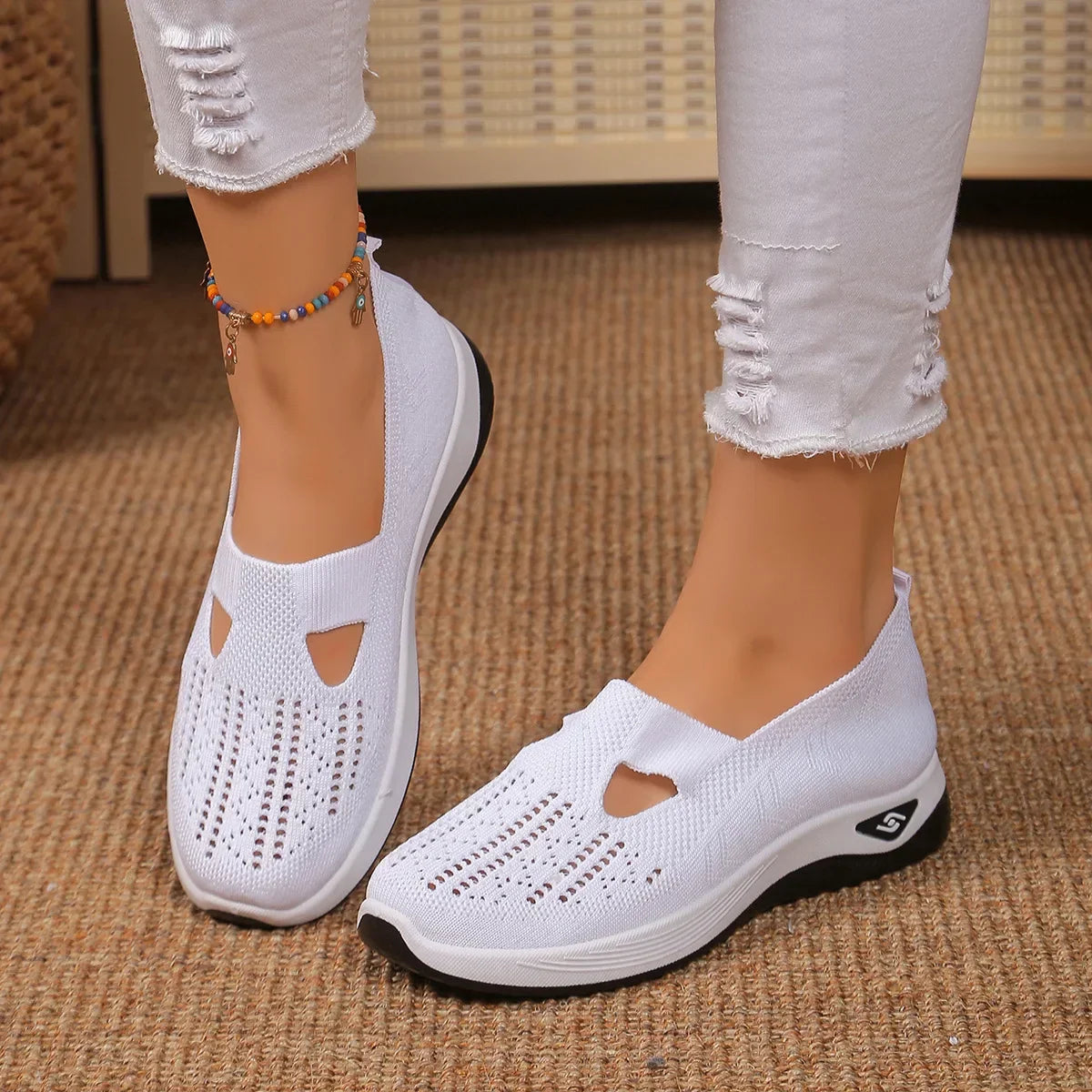 Madelline - Zapatillas para mujer con cuña
