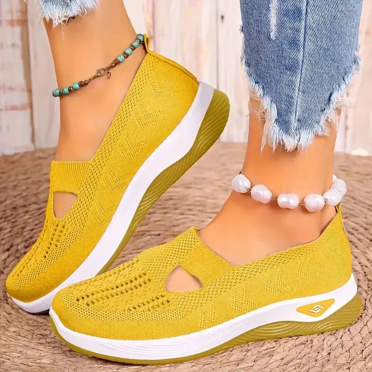 Madelline - Zapatillas para mujer con cuña
