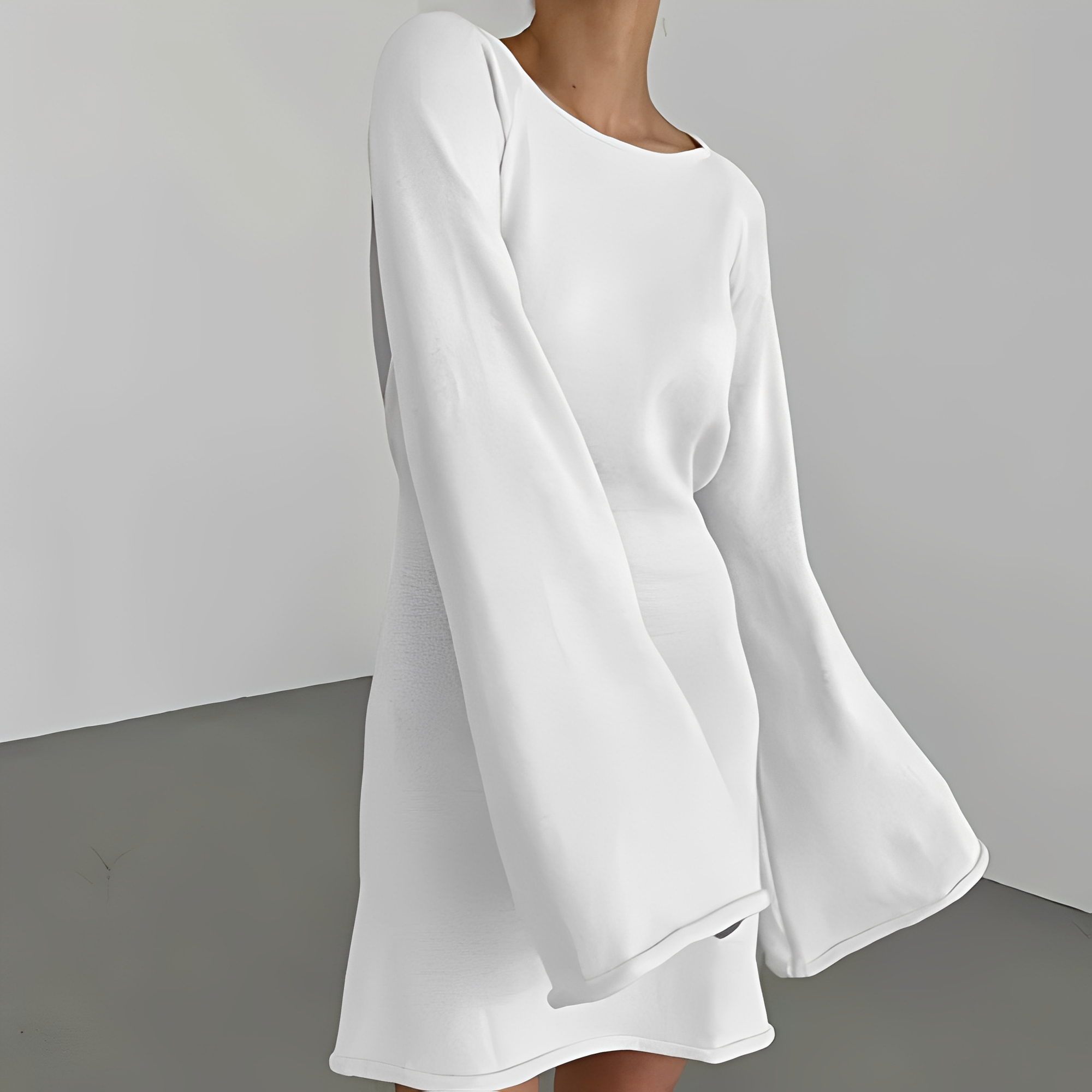 Aryana - Vestido elegante de verano con mangas largas para mujer