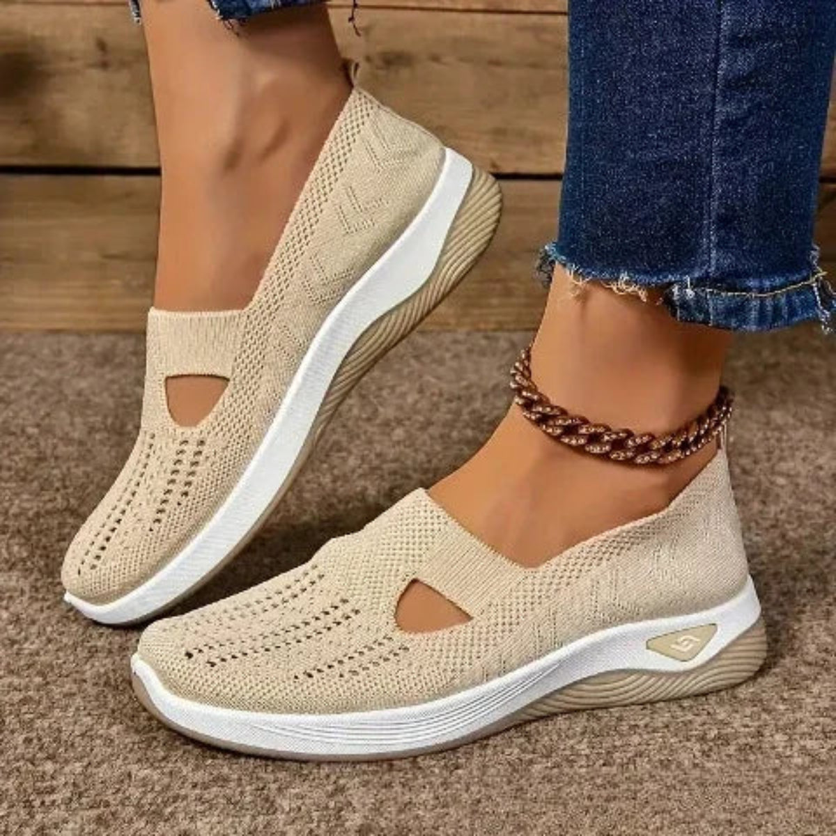 Madelline - Zapatillas para mujer con cuña