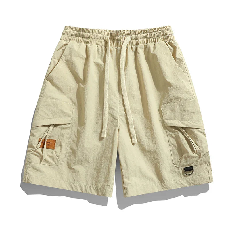 Elias - Pantalones cortos tipo cargo para hombre con bolsillos