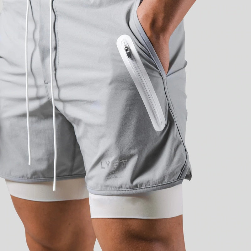 Keir - Hombres Pantalones de Entrenamiento Integrados Shorts de Compresión
