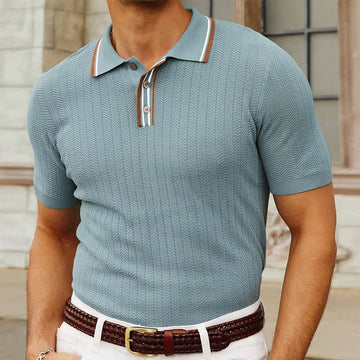 Elijah - Camiseta polo texturizada