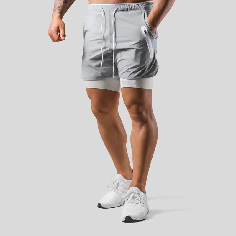 Keir - Hombres Pantalones de Entrenamiento Integrados Shorts de Compresión