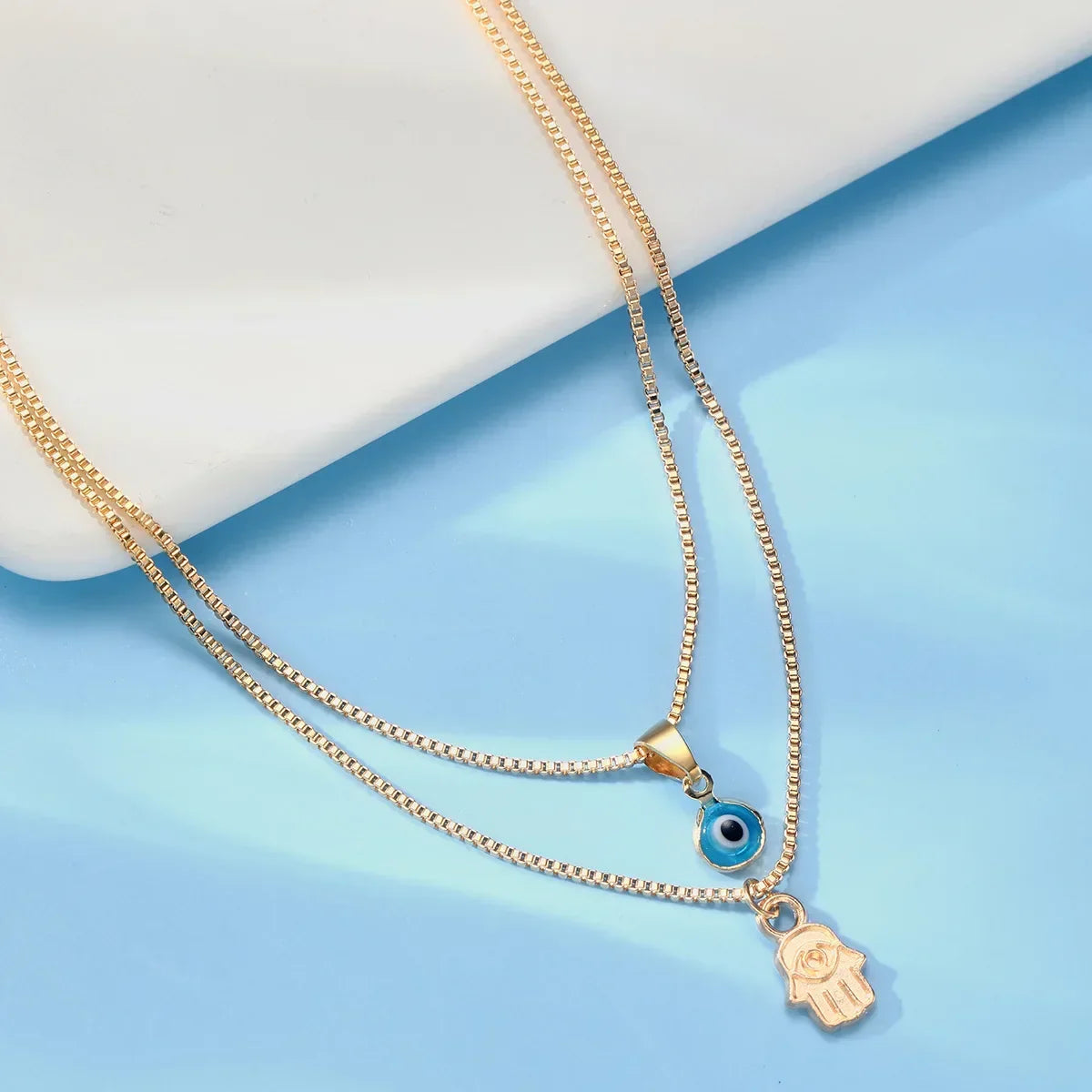 Sahar – Collar de dos filas de mal de ojo