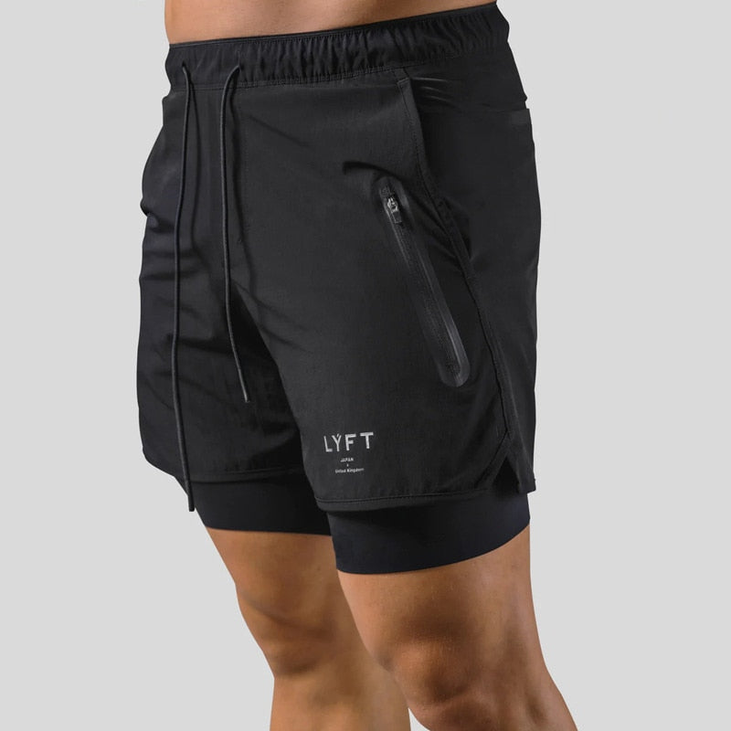 Keir - Hombres Pantalones de Entrenamiento Integrados Shorts de Compresión