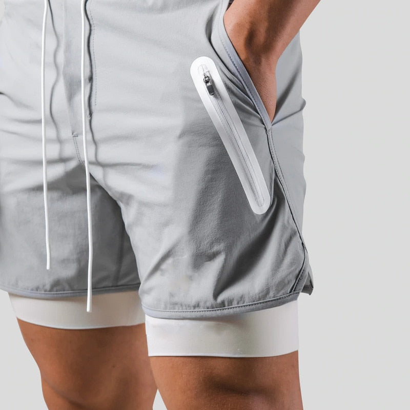Keir - Hombres Pantalones de Entrenamiento Integrados Shorts de Compresión