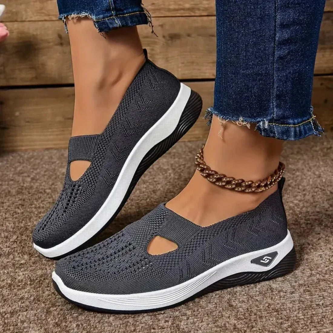 Madelline - Zapatillas para mujer con cuña