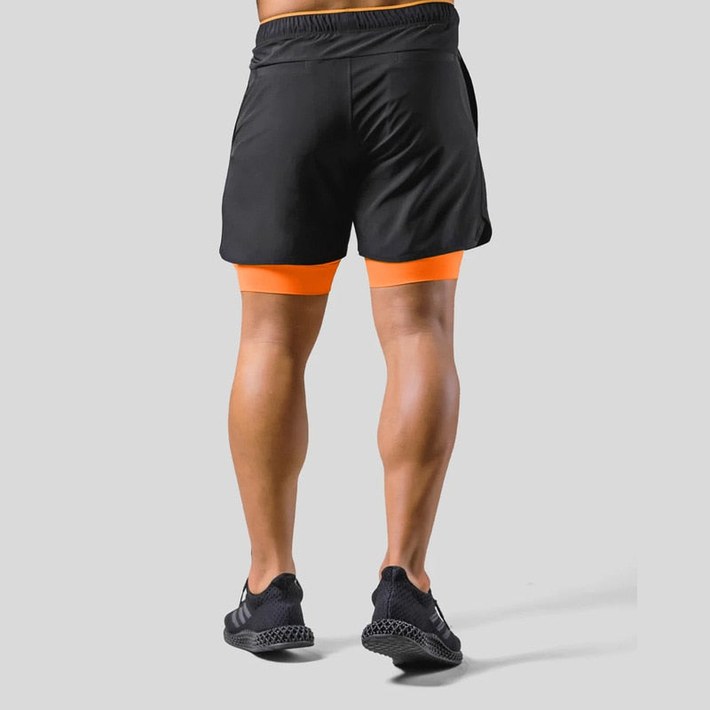 Keir - Hombres Pantalones de Entrenamiento Integrados Shorts de Compresión